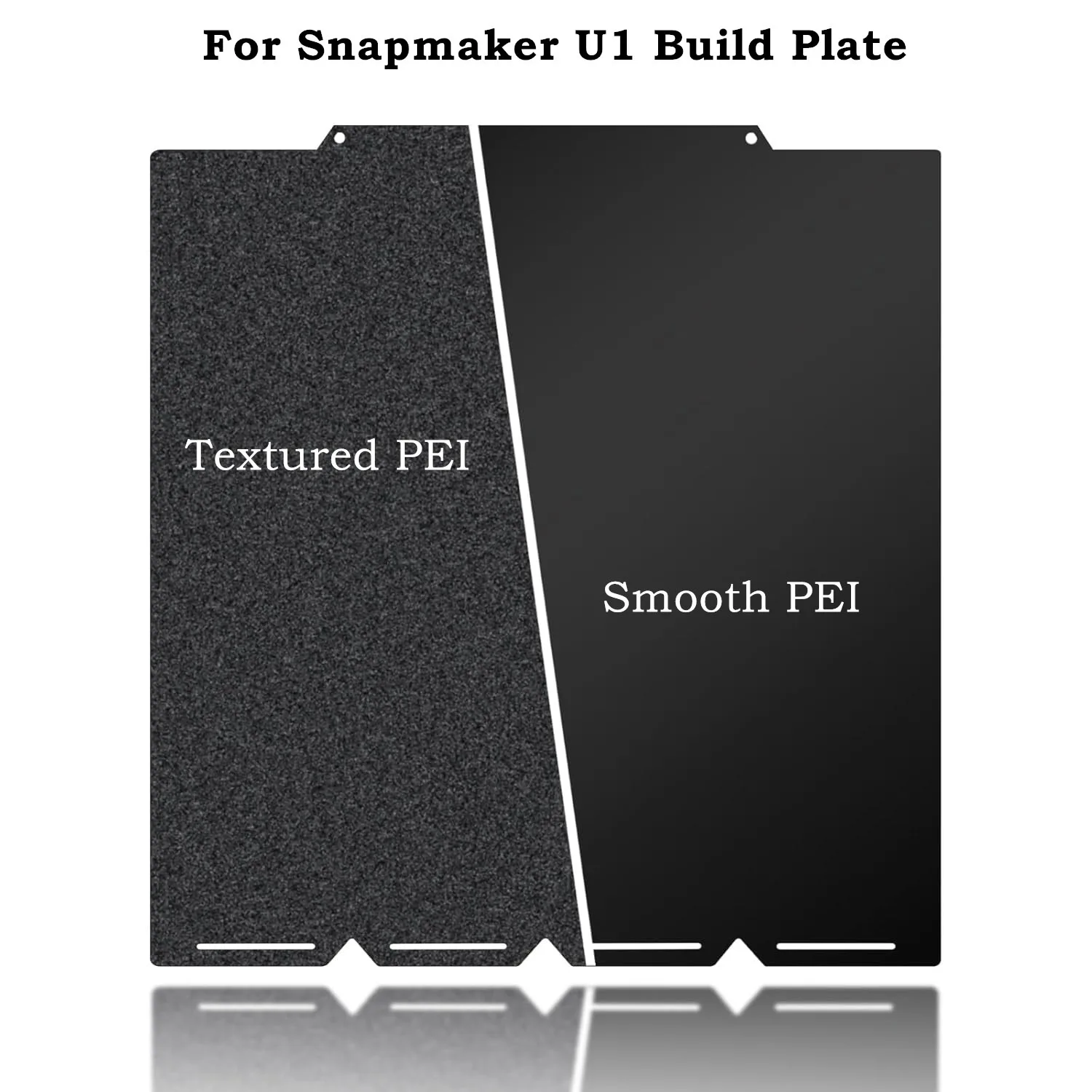 

U1 Build Plate 276x293mm Double Side Smooth Textured PEI Print Plate Flexible Removable Spring Steel Heat Bed For Snapmaker U1
