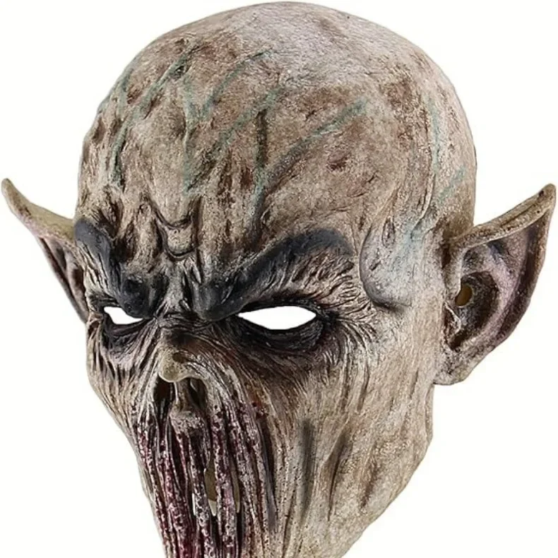 Masque d'horreur extraterrestre pour Halloween, Costumes et accessoires effrayants pour Cosplay, 2025