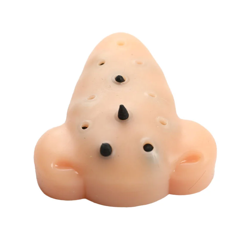 Squeeze Pimple Toy Peach Pimple Popping Stress Reliever Stop Picking Your Face Pimples Nose Shape Squeeze Toy Prank Toy