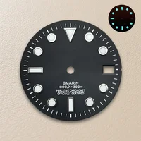 Cadran SUB dégradé avec Logo S, 28.5mm, adapté au mouvement NH35/NH36/4R/7S, bleu glace lumineux, accessoires de Modification de montre de haute qualité 3