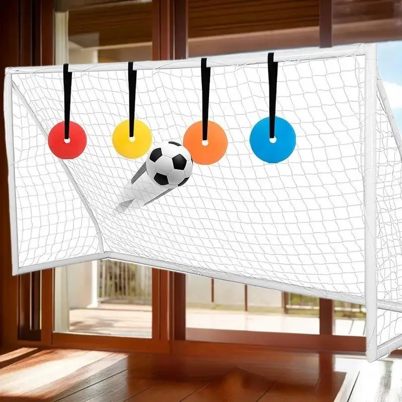 

Футбольные ворота, футбольная мишень для тренировочных ворот, портативный спортивный тренер с регулируемым ремешком для подростков, молодежи, детей, мальчиков