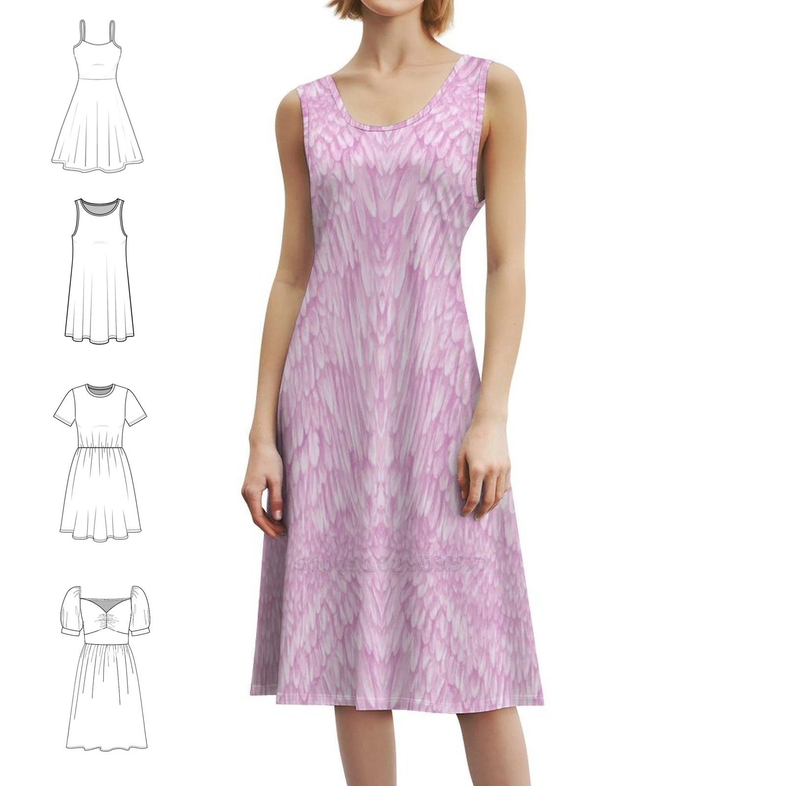 

Мини-платье All You Pink Angels в консервативном стиле для женщин, свободное повседневное платье трапециевидной формы с перьями Angel Dove, рождественское платье с птицей