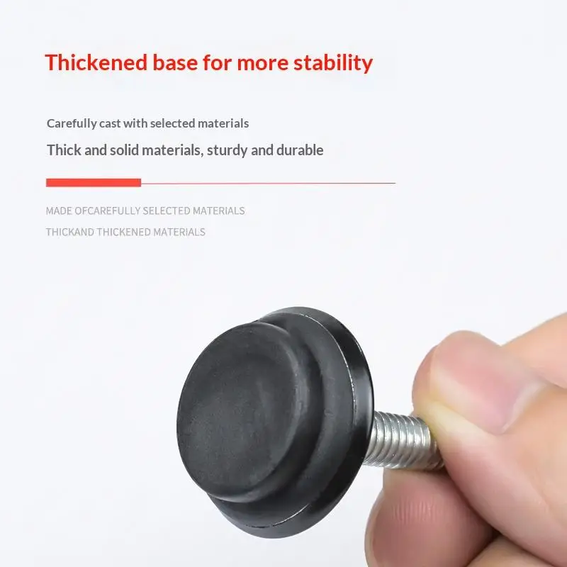 4Pcs Adjustable Metal Furniture Levelers Feet Leg M6*15*23MM Thread Screws For Cabinet Table Chair Machine Base