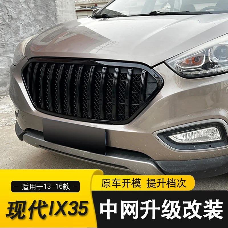 

Applicable for 2013-2016 Hyundai IX35 Grille High Gloss Black 13-16 IX35 Grille