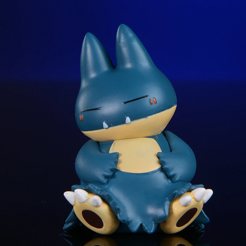Cute Pokemon Sleeping Psyduck Munchlax Snorlax Figure Toys Kawaii Anime Action Figure Cartoon Game PVC Figurine Model Dolls Gift