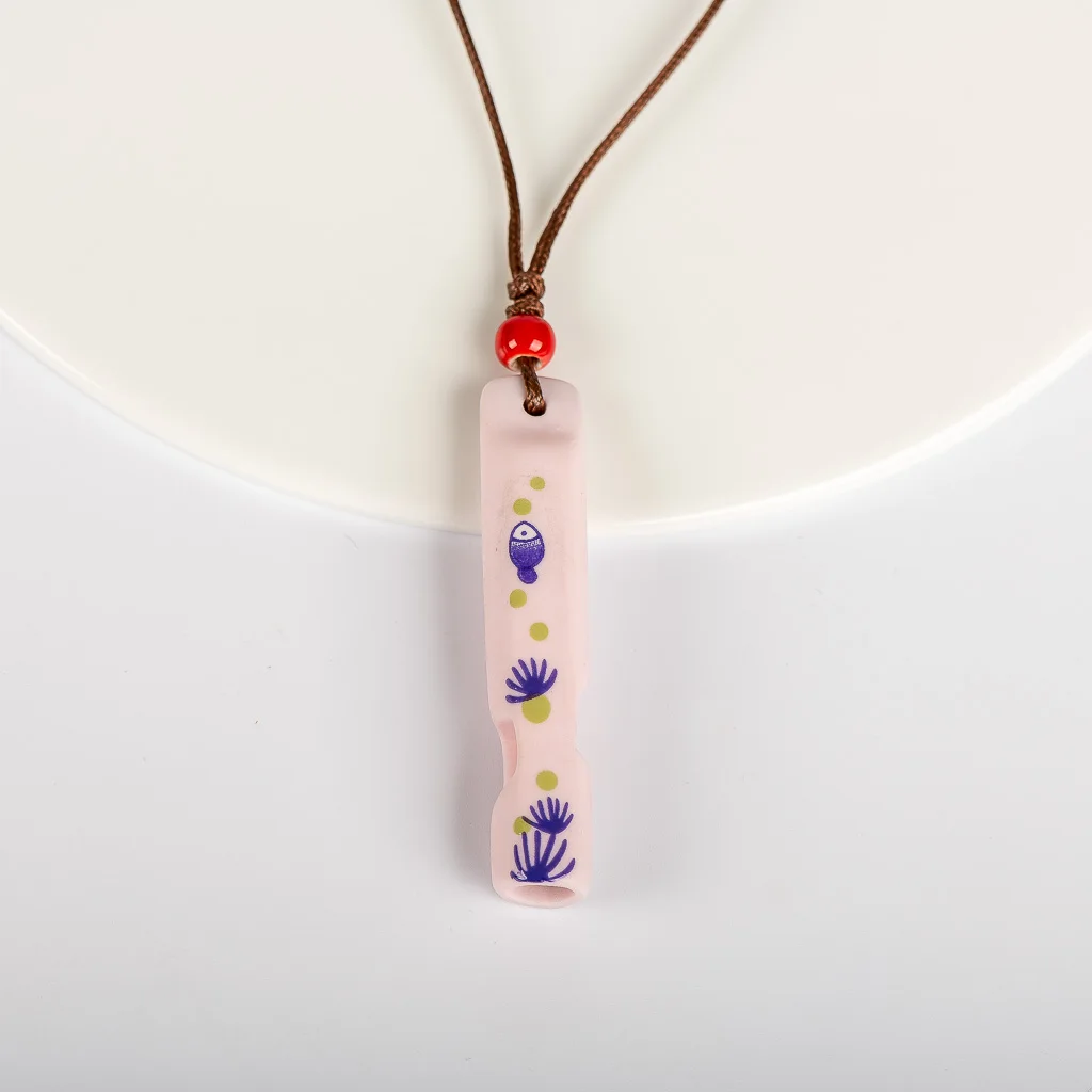 

Ceramic Applique Whistle Pendant Gifts For Children #FY425