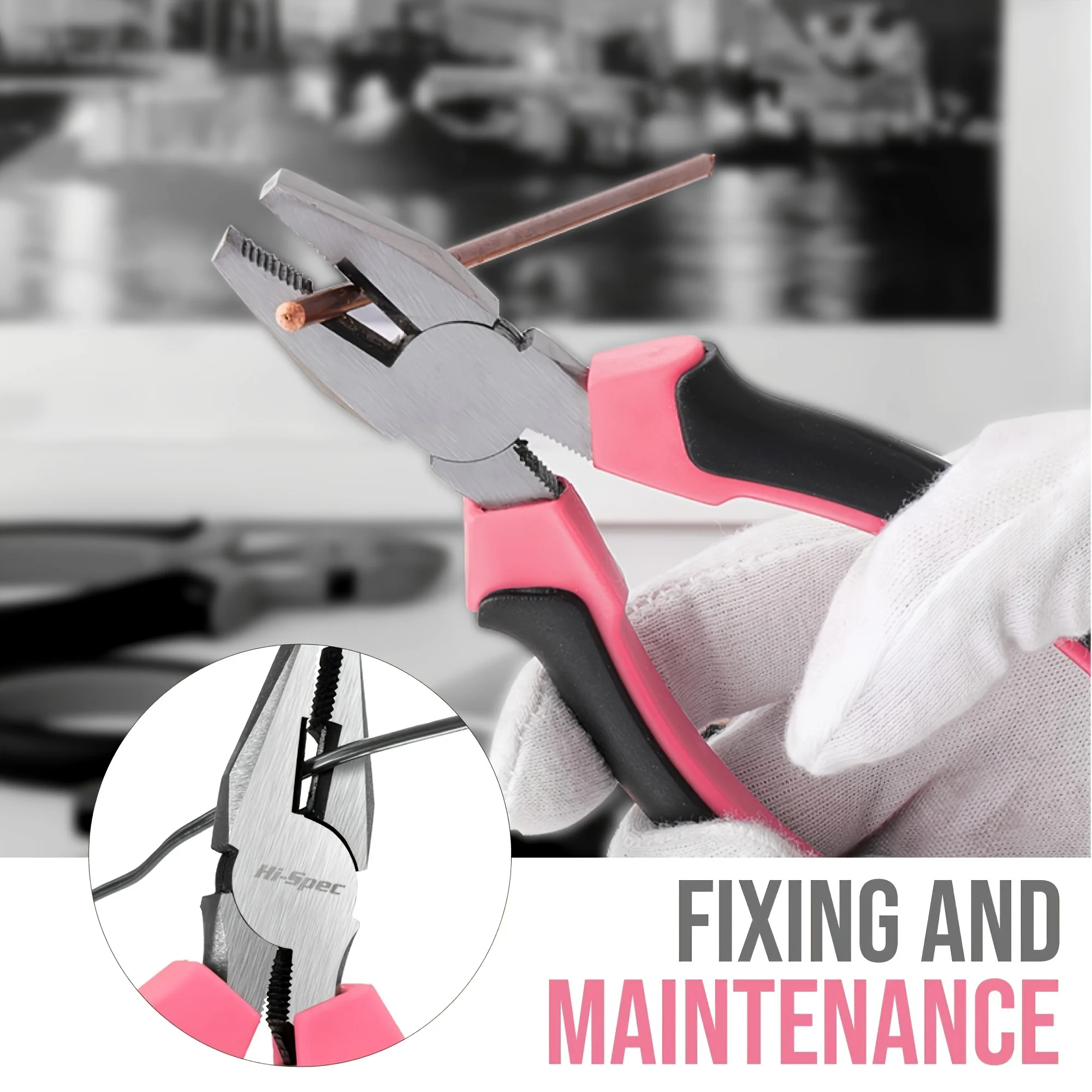 Utility knife pink multi-functional gift tool set Pliers Home hardware home repair kit set