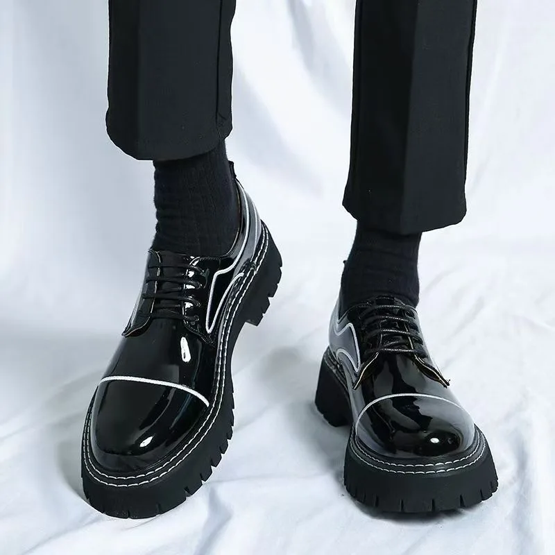 

2026 New Fashionable Versatile Men Shoes Heightening Shoes Spring British Casual Business Flats Casual Comfortable Shoes