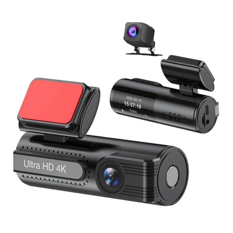 V21 Driving Recorder HD 4K Night Vision Front & Rear Dual Lens Wifi Connection Tracking