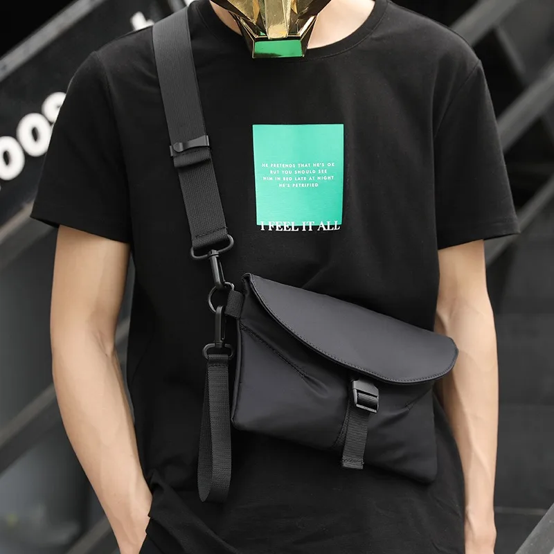 

Korean Fashion Men's Shoulder Bag New Trendy Male Crossbody Outdoor Sports Chest Bag Leisure Multifunctional 3 In 1 Bags