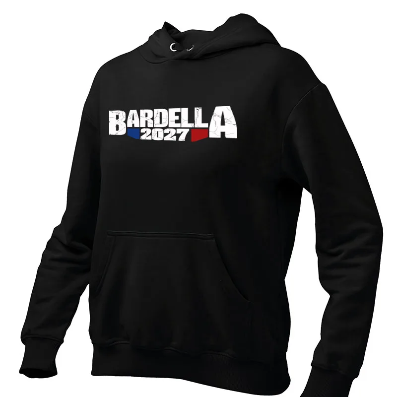 Bardella 2027 felpe con cappuccio Retro presidente francese elezione ventilatori Bardella regalo felpa con cappuccio morbido Pullover Casual per uomo donna