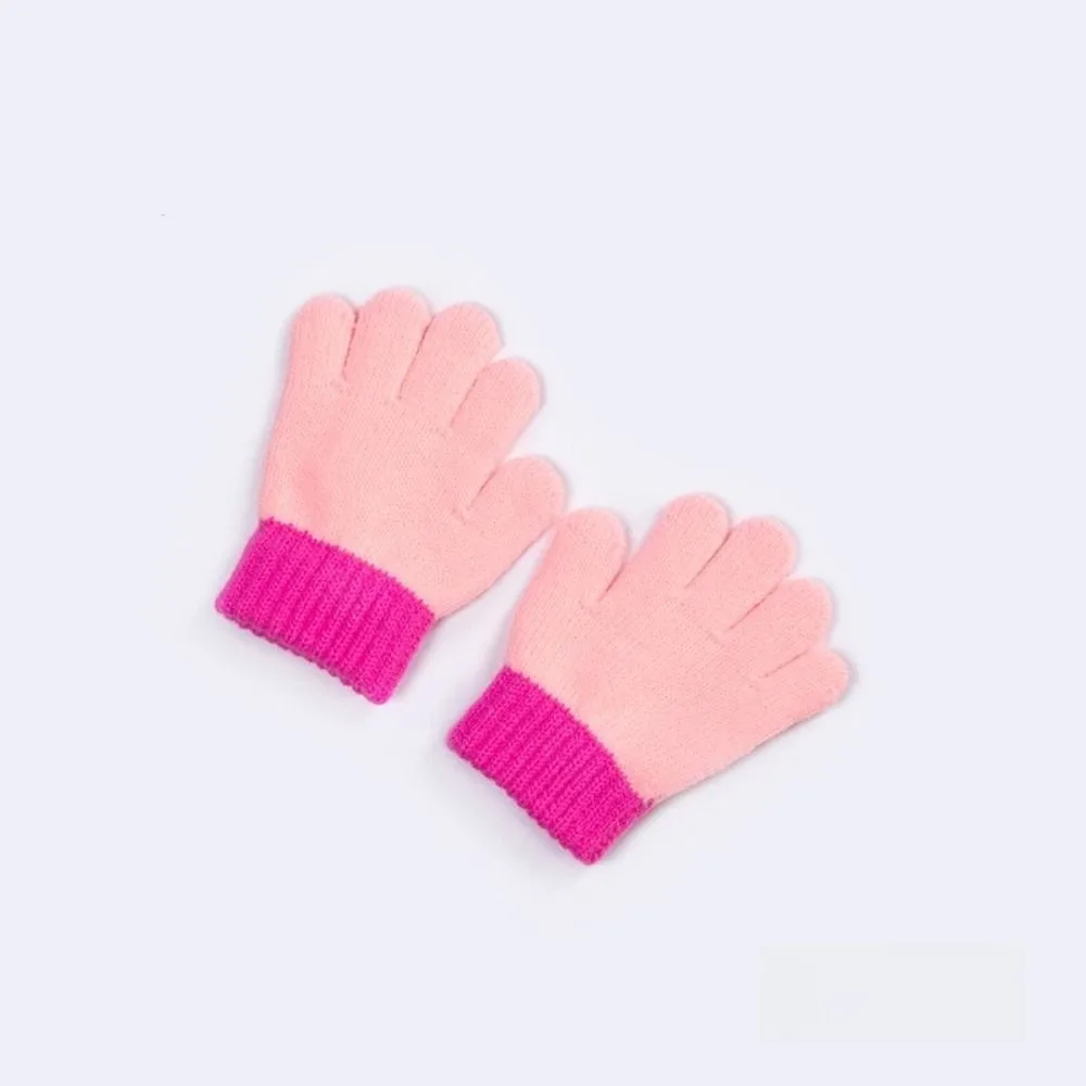 Lovely Knitted Kids Gloves Breathable 1-3 Years Fingerless gloves Thick Winter Warm Baby Mitten Infant