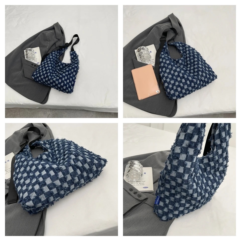 Women Denim Crossbody Bag Handbag Shoulder Bag Brand Designer Luxury  Bucket Tote Shopper Messenger Bag