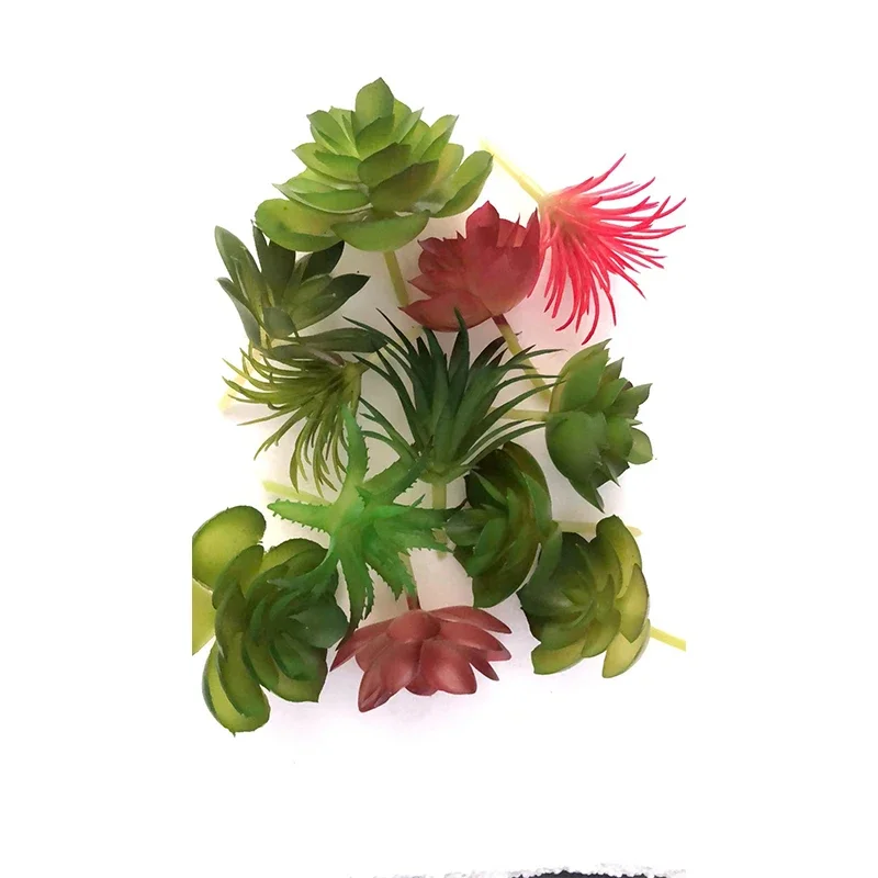 10/20 Stück Gemischte Künstliche Sukkulenten aus PVC für Haus, Garten, Schreibtisch und Bonsai-Dekoration – Detail 3