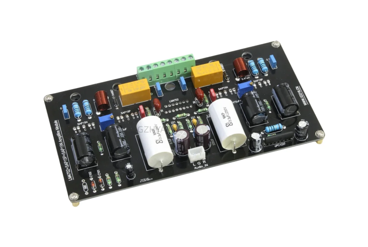 

LM4702 100W*2 two-channel class A and B power amplifier board assembled by LM4702 (finished product without radiator)