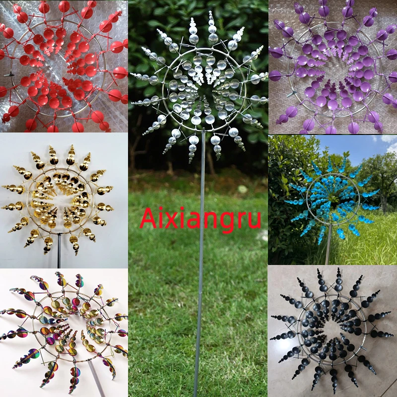 Wind Spinner,Windmill Rotating,Garden Decoration Outdoor Metal Garden Art Outdoor Decor