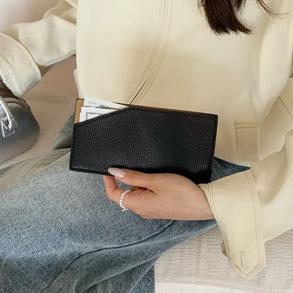 Anti-splash Water Portable Ultrathin Long Wallet Lightweight PU Women Wallet Ultra-thin Korean Style Clutch Money Bag Lady