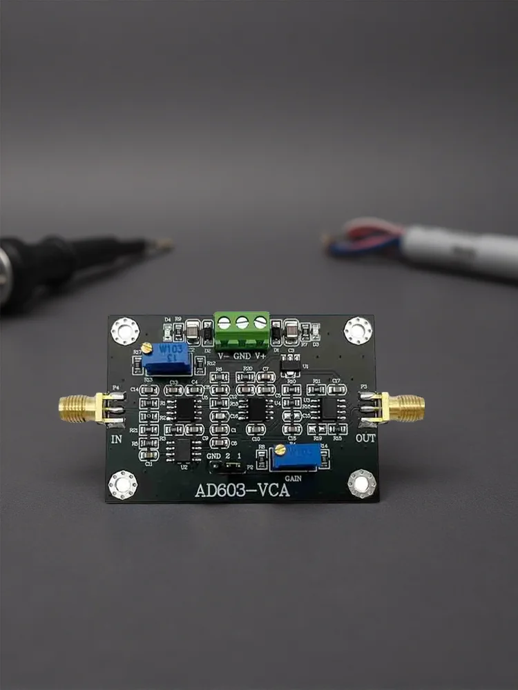 Moduł wzmacniacza o zmiennym wzmocnieniu VCA, szeroka pasmo przenoszenia, zakres wzmocnienia od -20 do 60 dB, ręczne lub programowalne sterowanie za pomocą DAC, DIY AD603 — zdjęcie produktu 7