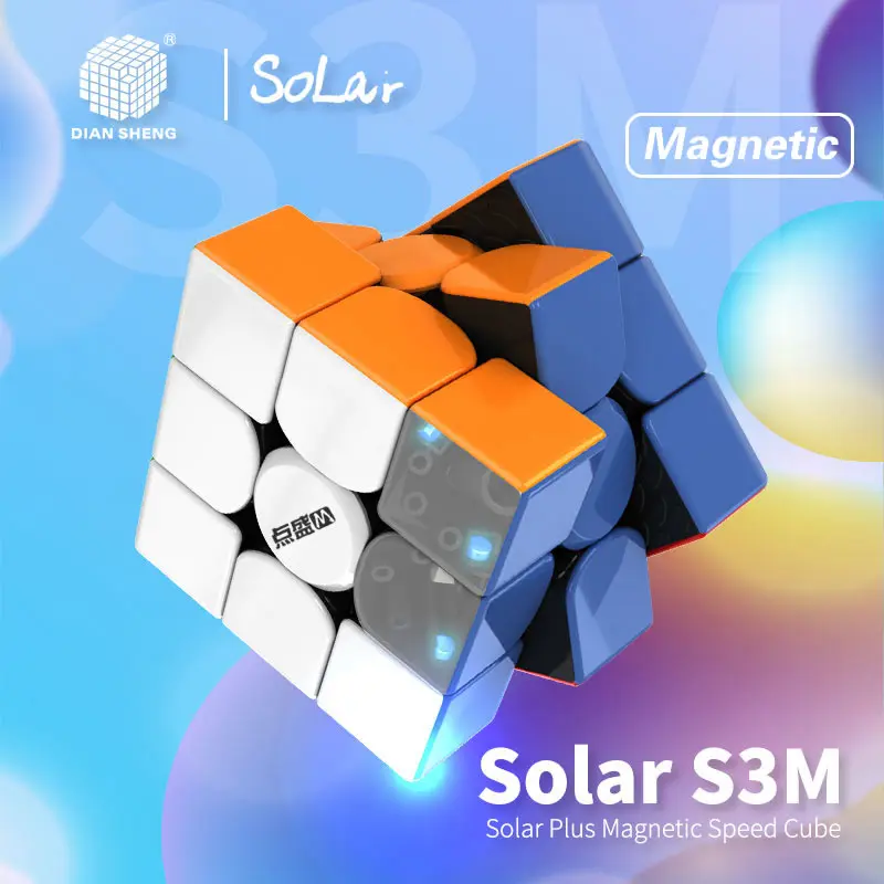 

DianSheng Solar Plus S3M Magnetic 3x3x3 Magic Cube 3x3 Professional Speed Twisty Puzzle AntiStress Educational Toys For Children