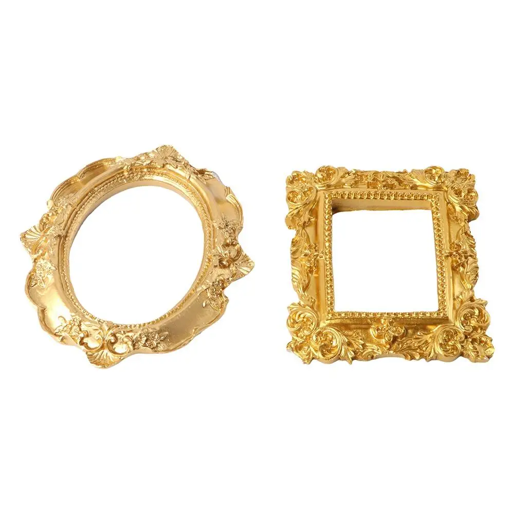 Girls Exquisite Retro style Nail photo frame Hollow Embossed frame Nail Tips Display Board Photo props