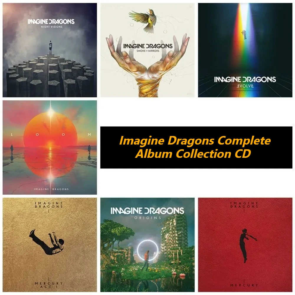 

Imagine Dragons Complete Studio Albums Collection CD Only – Epic Alternative Rock & Pop Anthems for Fans & Music Collectors