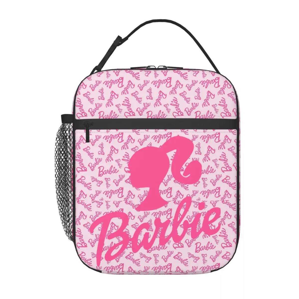 Custom Barbie Logo Lunch Bag Warm Cooler Insulated Lunch Box for Women Kids School Food Portable Tote Bags