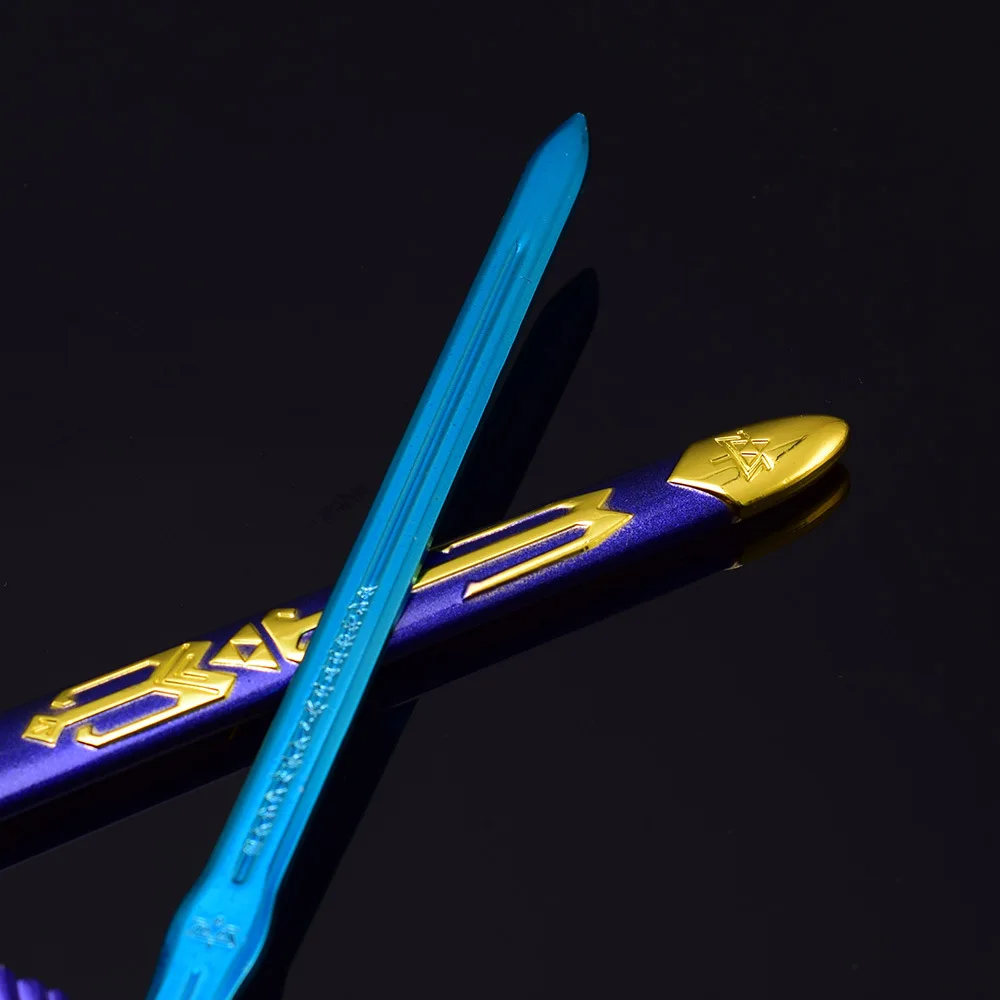 22cm lenda de cerda anime arma céu espada mestre lâmina azul edição arma modelo artefato liga ornamento presentes de aniversário brinquedos