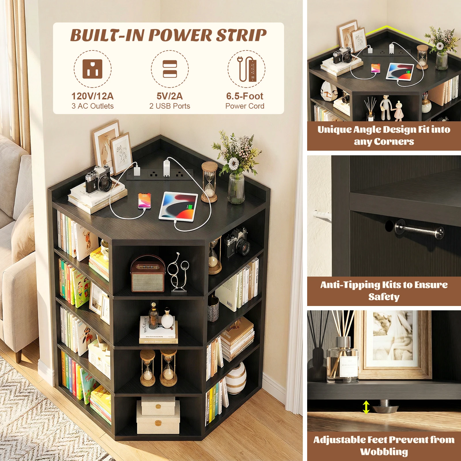 Estante de Canto Aheaplus de 5 - Office Furniture Dimensions avaliação e preço