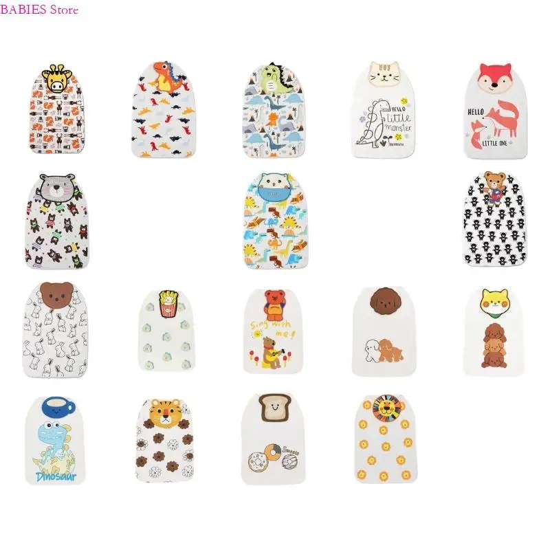 

C9GB Baby Sweat Absorption Towel Cartoon Design Large Size for Outdoor Activity Lightweight Comfortable Skin Safe Fabric