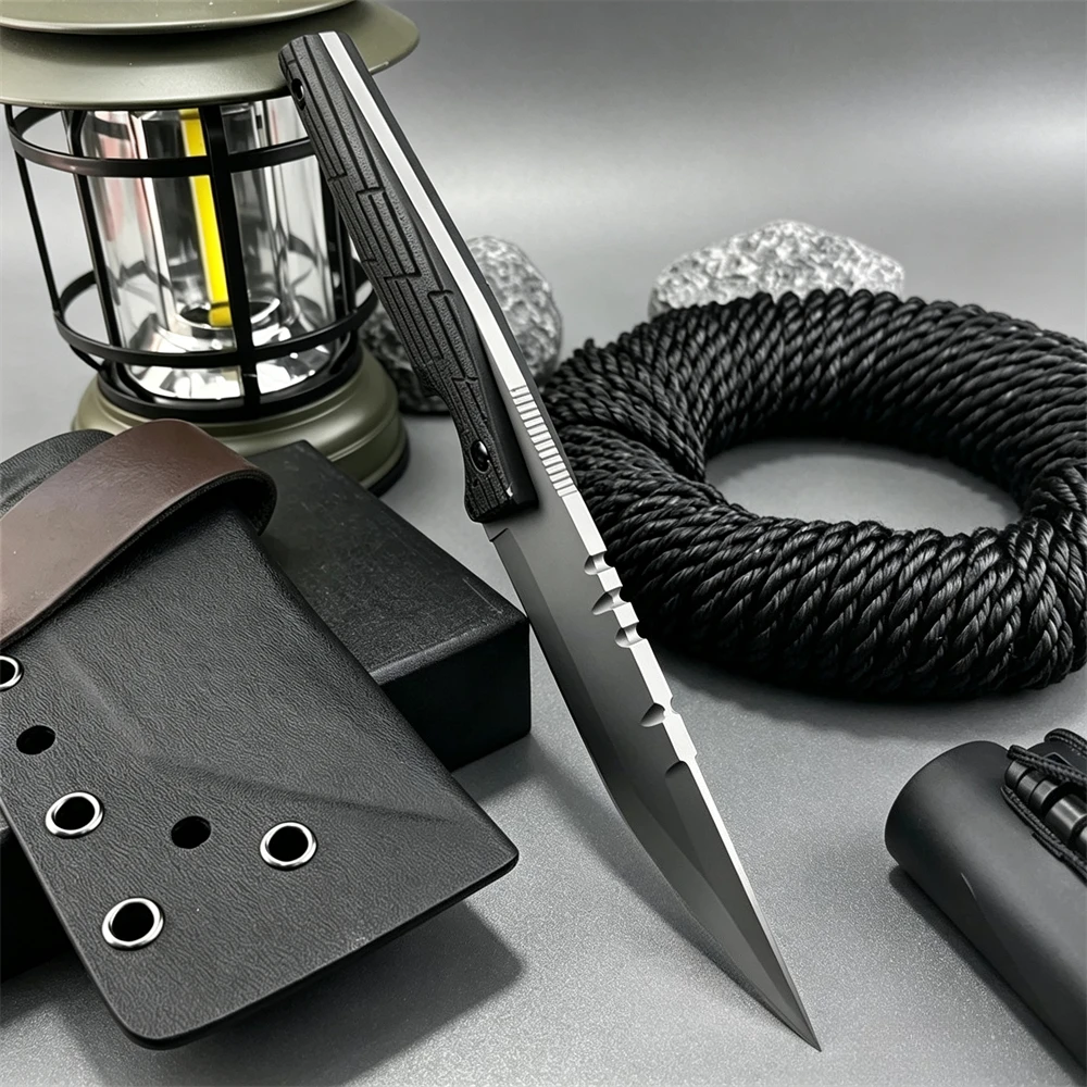 7Cr13MoV Fixed Blade Survival  - đánh giá và giá Edc Fixed Blade Deep Carry