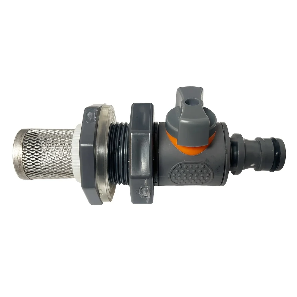 1Set G1/2 Water Tank Filter Strainer + Flow Control Ball Valve Hose Connector for Garden Irrigation