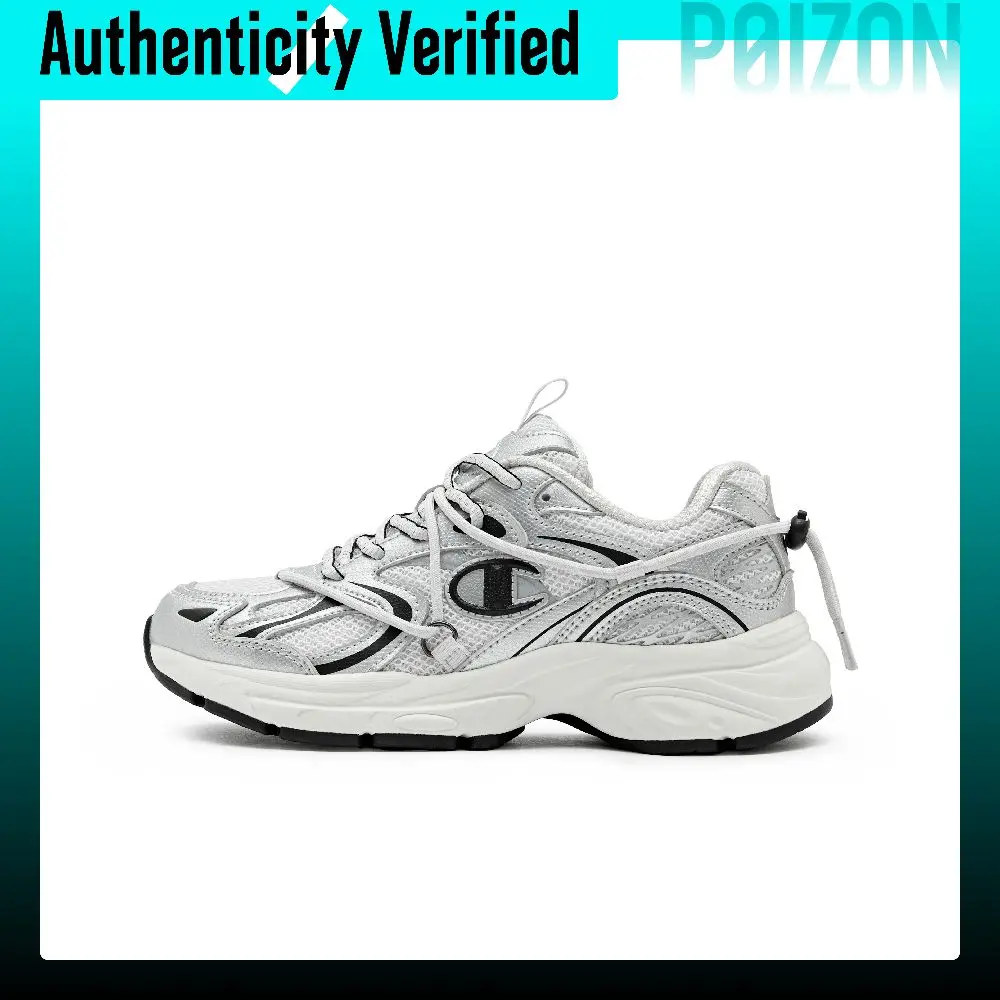 Champion Champ Roaming 1 Abrasion Resistant, Breathable, Lightweight Running Shoes Unisex Silver U4AFCRU04B1