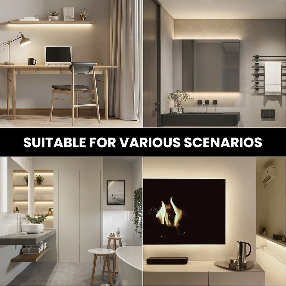 5V USB 2835 LED Strip Touch Dimmer Kit Light Tape Flexible 60LEDs/m DC Under Cabinet Lights Night Lamp Waterproof 0.5M 1M 2M 5M