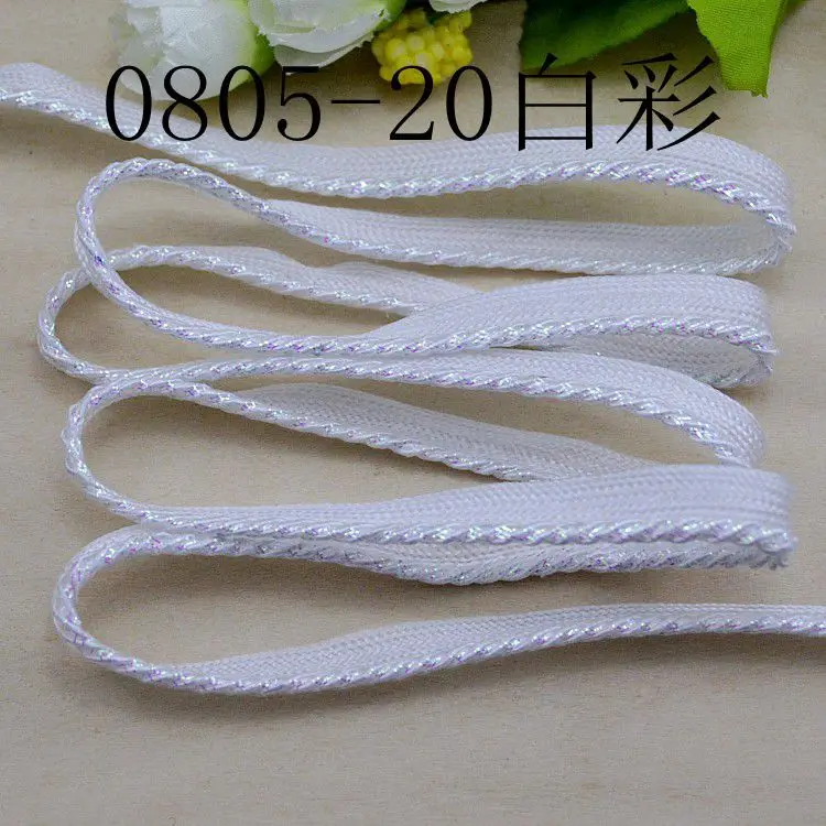 5m/16.4ft each pack Clothing Accessories lace trims 1cm Wide White curve Fabric Dress HandMade hat sewing DIY crafts decoration