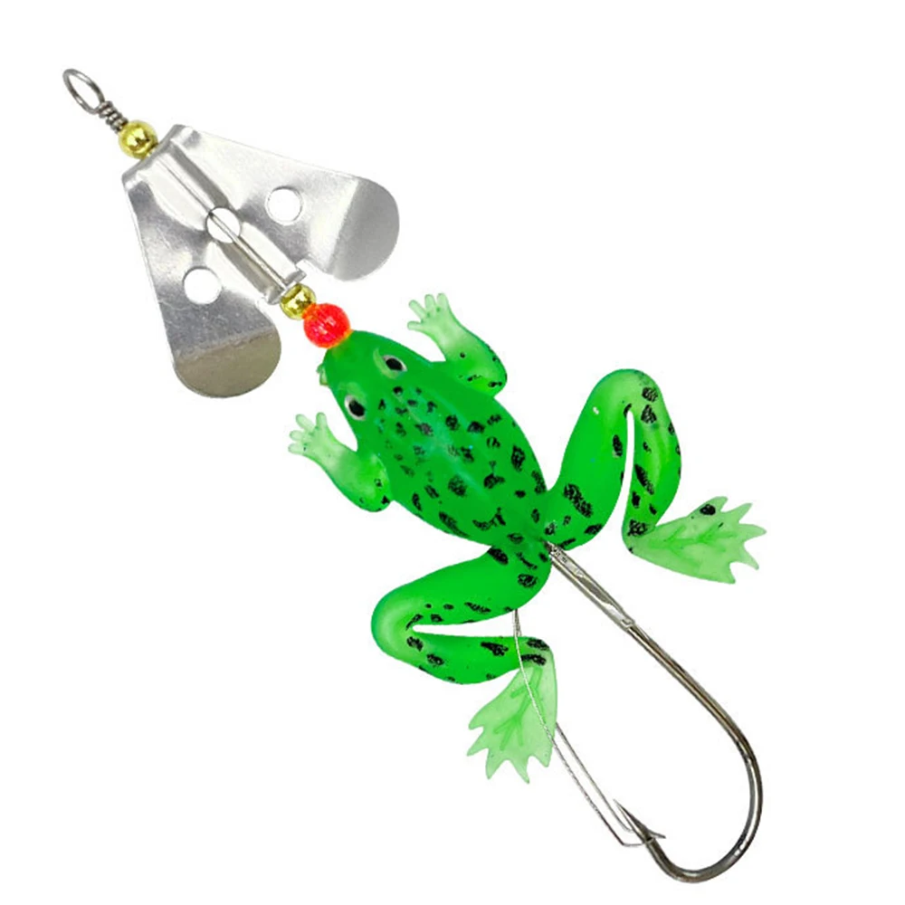 المطاط الضفدع لينة الطعم الصيد إغراء 1 قطعة 6.2 جرام 90 مللي متر 4 ألوان Wobblers ل باس بايك كرانكبيت صيد السمك