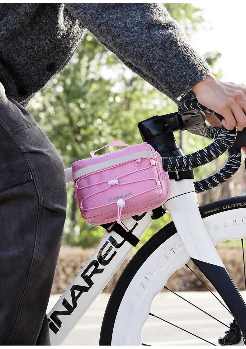 ESLNF Fahrradrahmentasche MTB mit oberer Gepäckträgertasche, reflektierender Streifen, mehrfarbig, für Fahrrad, wasserdicht, Rennrad – Detail 14