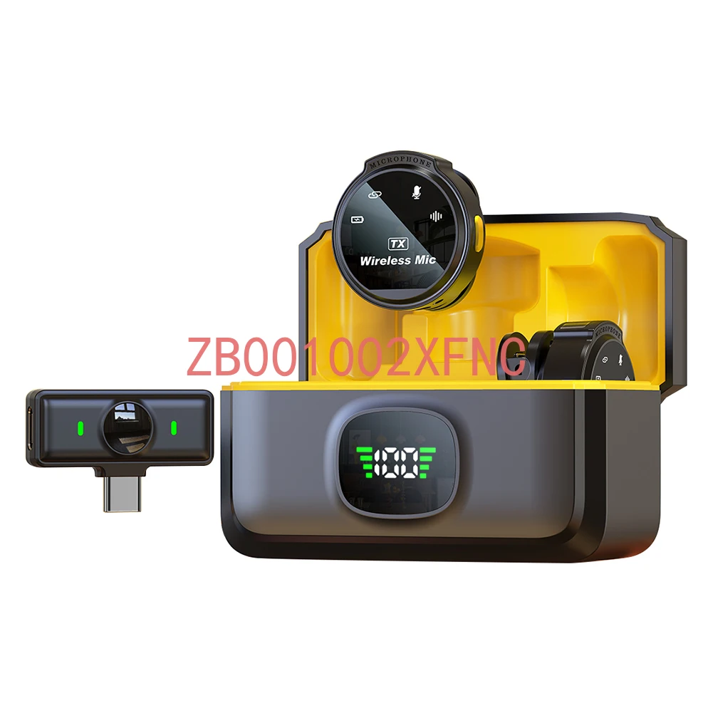 

Wireless Lavalier Lapel Microphone - for iPhone iOS/Android Type-C - Magnetic Clip - Live Stream/Game Recording/Interview Mic