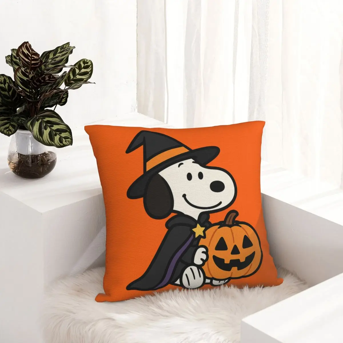 Cartoon Snoopy Halloween Pillowcase Soft Polyester Cushion Cover Decor Throw Pillow Case Cover Home Drop Shipping 40X40cm