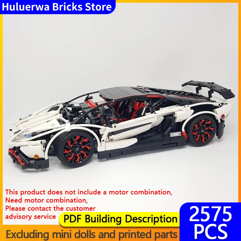 

Speed Racing Car Model MOC Building Bricks Aventador LP 720-4 Hypercar Modular Technology Gifts Holiday Assemble Children Toys