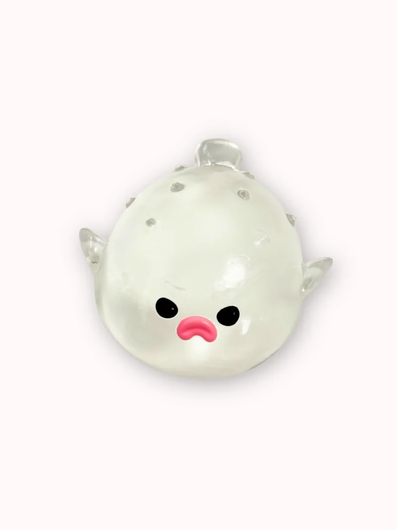 

Food Grade Silicone Clear Pufferfish Handmade Taba Squishy Toy