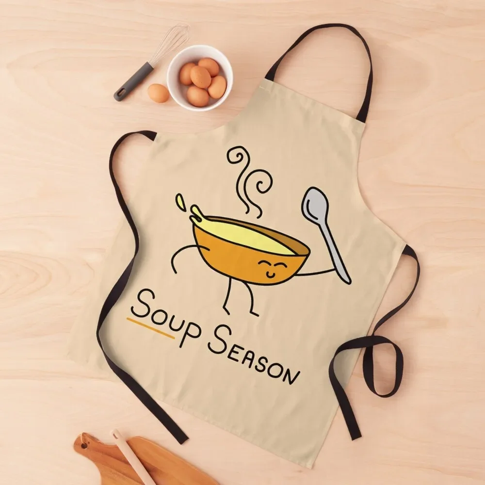 

Soup Season Apron For Hairdresser professional kitchen Apron