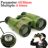 Children's Binoculars 6x30 Binoculars Camo Print Child Telescope HD Glasses Magnification Toy Kids Outdoor Science Education Toy