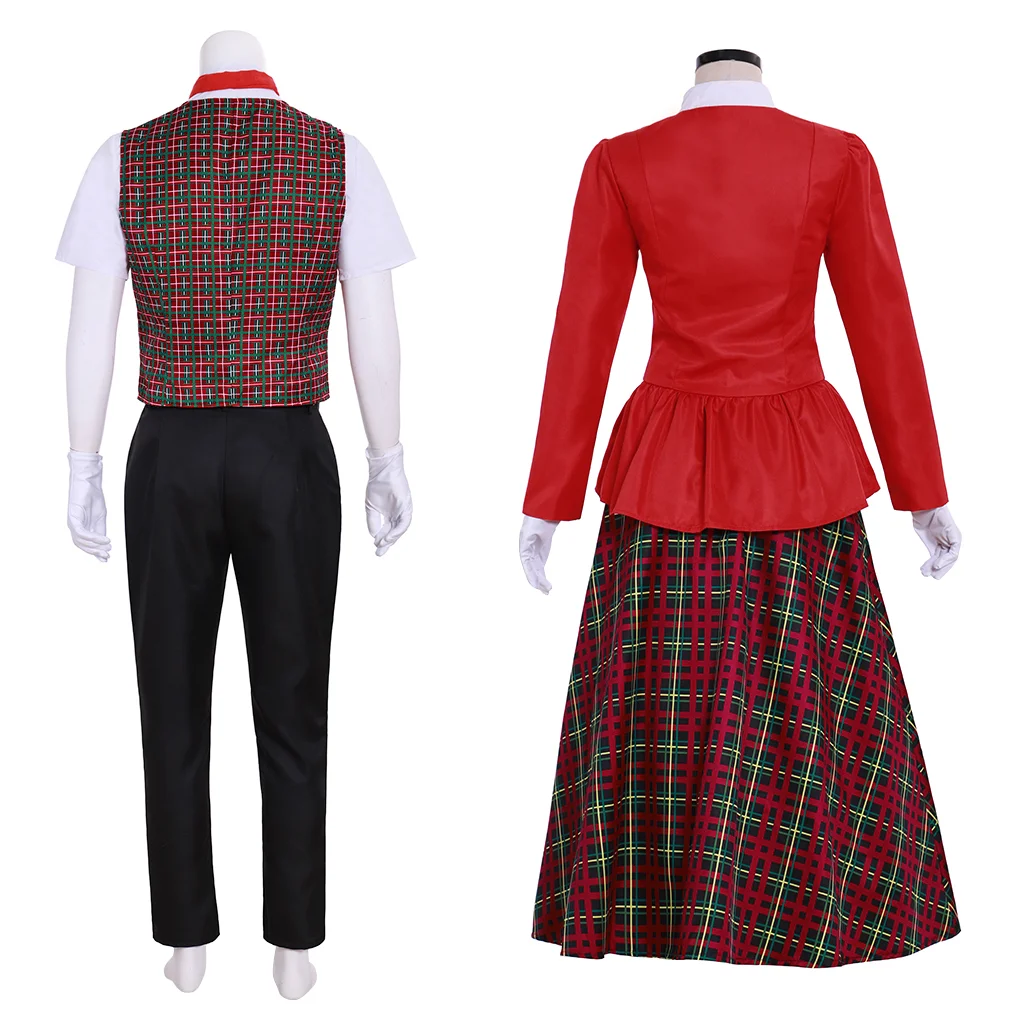 Christmas Carol Cosplay Victoria Charles Dickens Christmas Men Women Christmas Cosplay Red Green Costume Set Halloween costume