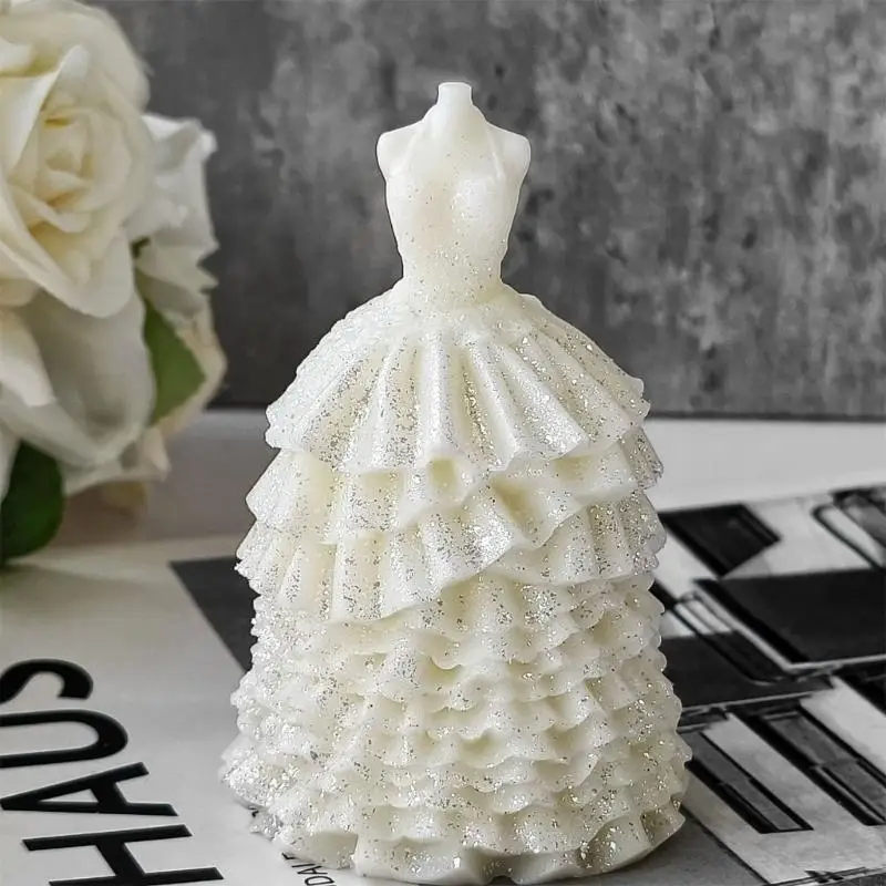 Strapless Gown Silicone Mold for Artistic Soap and Wax Aromatherapys Mold