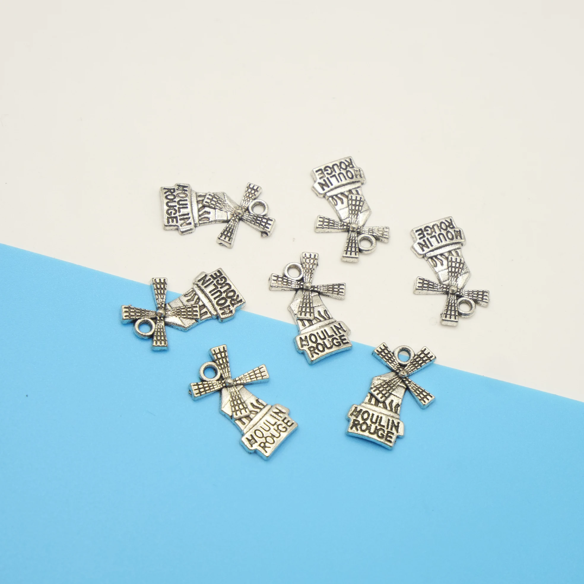 Vintage 30 pcs Windmill Pendants Fit DIY Handmade Earrings Necklace Bracelet Crafts Charms  Jewelry Making