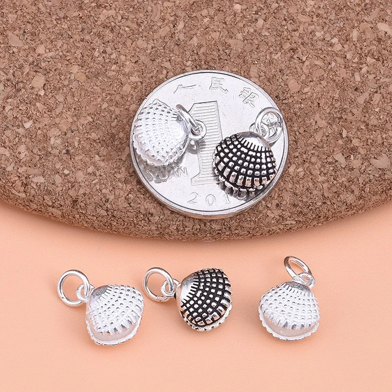 925 Sterling Silver Bracelet necklace Shell Pendant  for  DIY Jewelry Making Making Handmade Beading charms Fittings