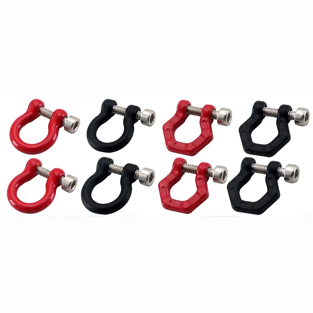 

Red Trailer Hook U-ring Tow for 1/18 RC Crawler Car TRX4M Bronco Defender Upgrade Decoration Parts