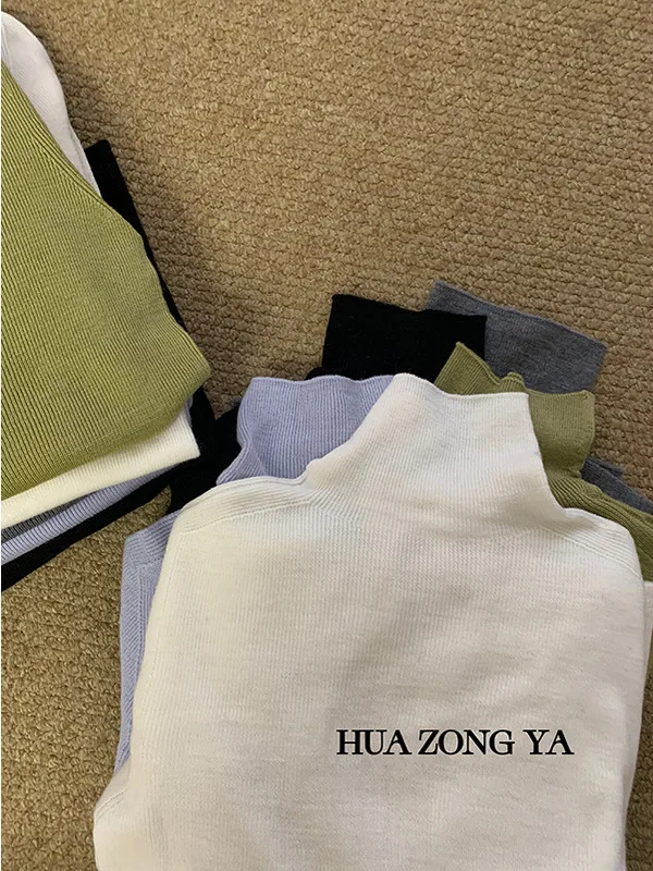 

Осенне-зимний классический мягкий разноцветный вязаный свитер из 100% шерсти, 48 ярдов, с интегрированной подкладкой, для женщин