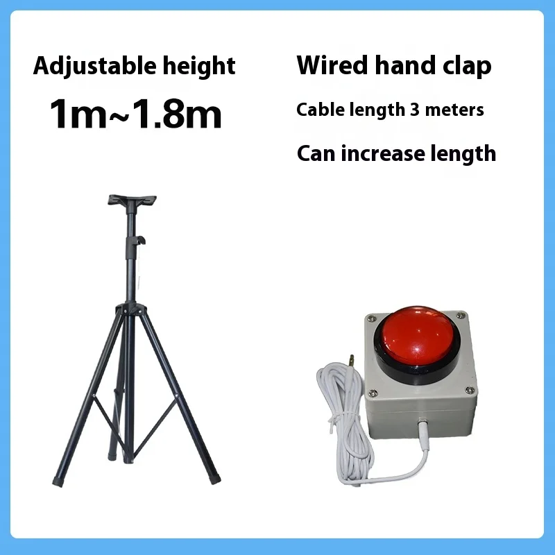 1-1.8m Adjustable Metal Tripod Stand Timer Bracket with Wired/Wireless Hand Pat Button (Customizable)