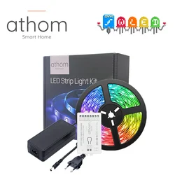 Athom WLED ESP8266 Starter Kit With WS2812B 5M 60 led/m  Strip Light